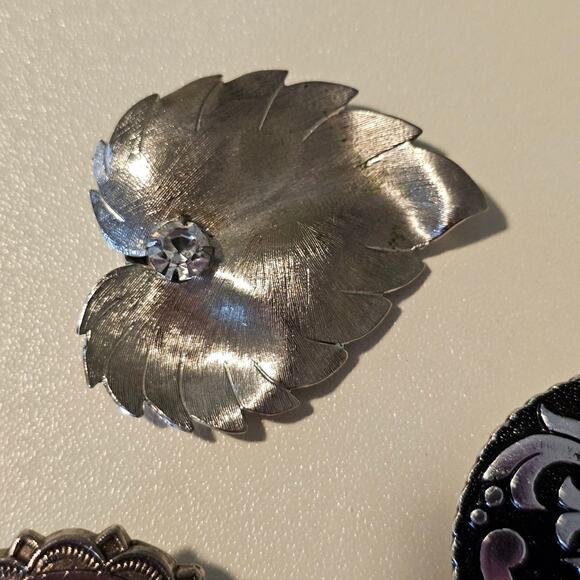 Vintage Scarf Clip Lot - Gold, Silver, Southwestern & more - some West Germany - Picture 3 of 11